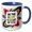 Blue/White, variant on 3drose, Be the Best Variant of You Text and Tornado. Inspirational Gift, 15oz Mug