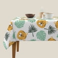 thumbnail image 3 of Wukai Tiger Leaves Waterproof Tablecloth for Kitchen Dining, Fits Square Tables for 2-4 Seats -54"x54", 3 of 7
