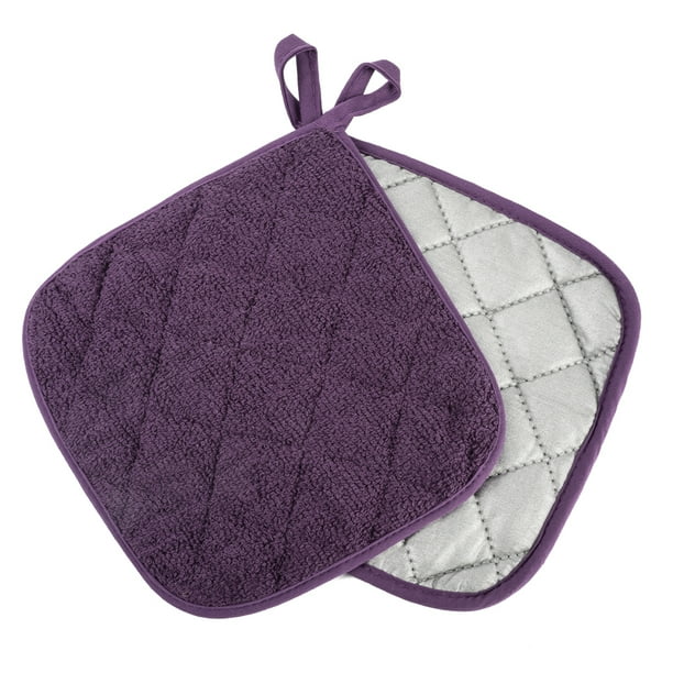 Cotton Pot Holders, Kitchen Basic Potholder Heat Resistant, Terry Pot