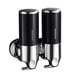thumbnail image 2 of Dispensador de jabón de doble ducha de acero inoxidable Tenedor suave Manual de plástico Caja de plástico Accesorios de baño Suministros para el hogar para el hotel negro Eigraketly HA011287-03B, 2 of 7