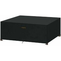 Housse Table Jardin Rectangulaire Housse de Protection Imperméable pour Meubles de Jardin Housse de Protection pour Salon de Jardin Bache pour Table et Chaises Extérieur (185 x 120 x 70cm)