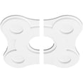 thumbnail image 2 of 18"OD x 5"ID x 6 1/4"C x 1"P Luna Architectural Grade PVC Contemporary Ceiling Medallion, Two Piece, 2 of 11