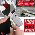 thumbnail image 4 of Phone Wallet - Adhesive Card Holder - Cell Phone Pouch - Stick on Lycra Pocket by Gecko - Carry Credit Cards and Cash - Lips, 4 of 9