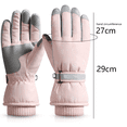 thumbnail image 2 of Snow gloves Waterproof winter ski gloves Warm neutral gloves, 2 of 5