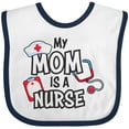 thumbnail image 3 of Inktastic My Mom is a Nurse Boys or Girls Baby Bib, 3 of 4