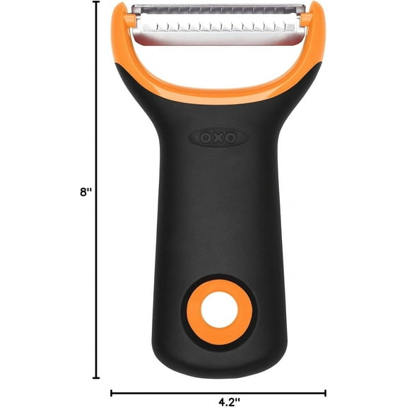 Stainless Steel Good Grips Prep Julienne Y-Peeler, Black, 4.2" x 8"H