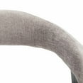 thumbnail image 5 of SAFAVIEH Couture Izzy Contemporary Chenille Solid Dining Chair, Grey/Black, 5 of 8