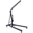 thumbnail image 3 of Folding Hydraulic Engine Crane, Engine Hoist Lift with Lever, Heavy Duty Cherry Picker Shop Crane Hoist Lift with Telescopic Boom and Legs, Black, 3 of 9
