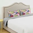 thumbnail image 3 of Yayeee Pillowcase Standard Size Set of 2 Satin Wrinkle Resistant Pillow Case, Pink Blueberries, 3 of 7