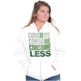 thumbnail image 3 of Eco-Friendly Reduce Reuse Recycle Zip Up Hoodie Men's Women's Brisco Brands L, 3 of 6