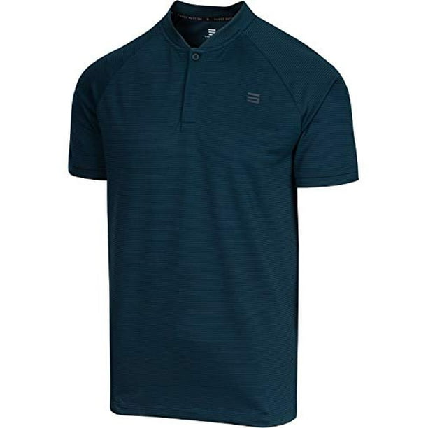 Three Sixty Six Three Sixty Six Collarless Golf Shirts for Men Men