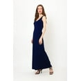 thumbnail image 5 of Miss Lavish London Women's Casual Sleeveless Summer Ankle Length Beach Maxi Long Dress Navy-S, 5 of 7