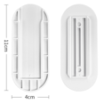 thumbnail image 2 of Power Strip Holder, Self Adhesive Power Strip Mount, Surge Protector Mount, 2 of 5