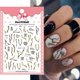 thumbnail image 2 of Pegatina de Arte de uñas con textura de 1 pieza, deslizador adhesivo dorado y negro con rayas marmoleadas a la moda para manicura, tatuaje de esmalte, decoraciones para uñas artísticas Gao Jinjia LED, 2 of 2