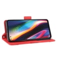 thumbnail image 5 of Case for Motorola MOTO One 5G Cover Adjustable Detachable Card Holder Magnetic closure Leather Wallet Case - Red, 5 of 5