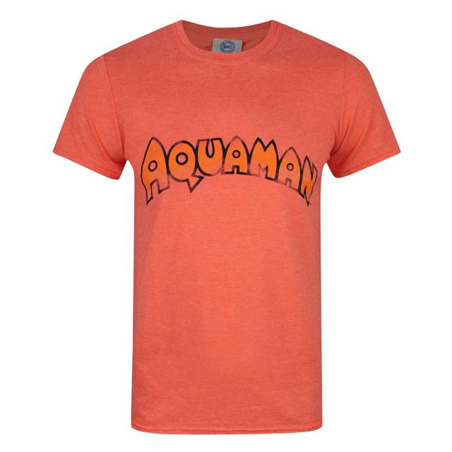 Aquaman - Camiseta original con logotipo para hombre (Naranja)