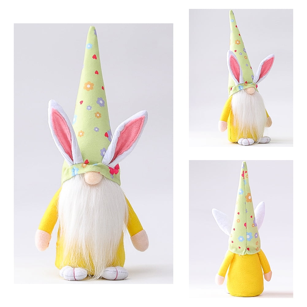 Kepooman Plush Long Hat Rabbit Gnome for Gifts Girl Room Decor, Rabbit Ears, Yellow Kepooman Plush Long Hat Rabbit Gnome for Gifts Girl Room Decor, Rabbit Ears, Yellow