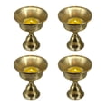 thumbnail image 1 of 4 Uds. Lámpara Ghee, soporte para lámpara de mantequilla, portavelas de copa dorada, lámpara de aceite de latón tibetano, suministros para Altar budista, 1 of 6