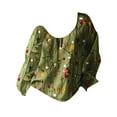 thumbnail image 4 of Women Boho Floral Shirts V Neck Long Sleeve Button Down Casual Loose Top, 4 of 4