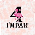 thumbnail image 4 of Inktastic 4th Birthday Flamingo Girls Toddler T-Shirt, 4 of 5
