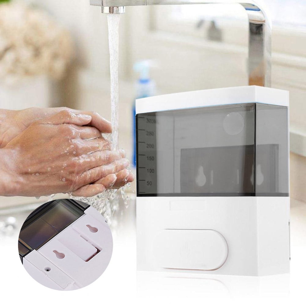 SPRING PARK Soap Dispenser Wall Mount 300ml, Refillable Commercial Soap ...