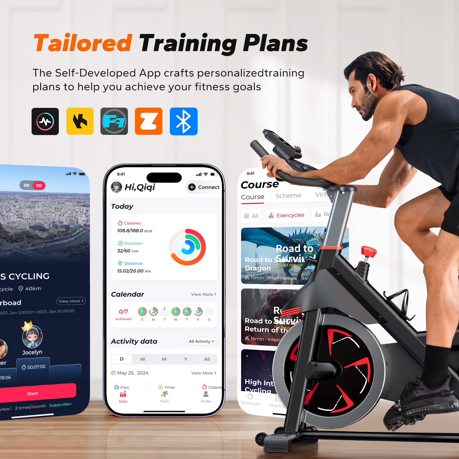 MERACH Exercise Bike with 100 Resistance Levels and App photo 4