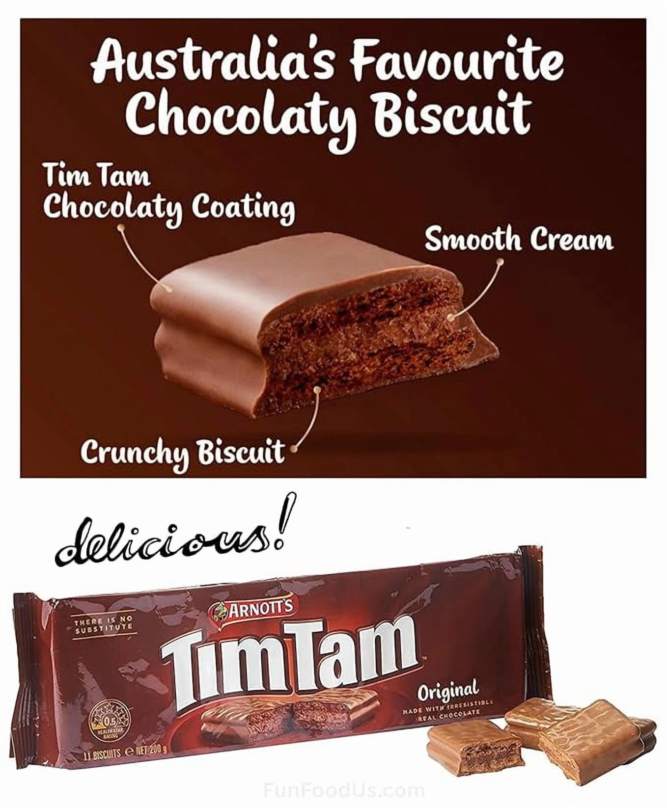 Simpler Tim Tam Chocolate Biscuits – 4-Pack Variety: Original, Dark, Double Coat, White – Imported from Australia
