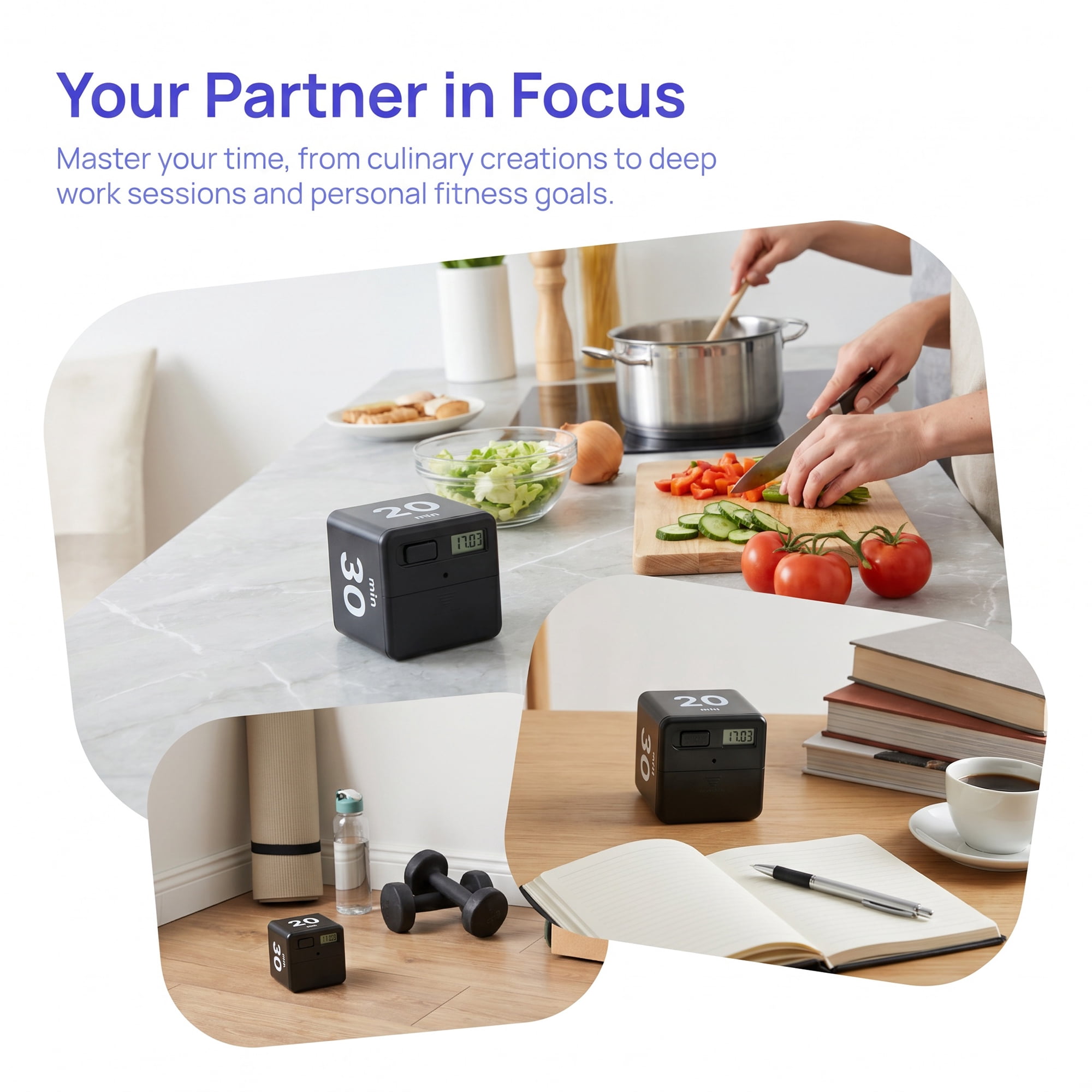 Unique Bargains 60 Minute Kitchen Timer Digital Visual Timer for Students and Adult Black