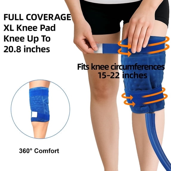 Cold Therapy Ice Machine with Compression and Timer - XL Universal Pad for Back Lumbar and Full Body Pain Relief