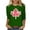 Green ⑤, variant on qucoqpe Women's Summer Fashion Floral Printed Blouses Tops Casual Loose Fit Crew Neck 3/4 Sleeve Shirts