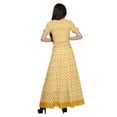 thumbnail image 4 of Moomaya Printed Ethnic Wear Long Skirt And Cold Shoulder Crop Top Set For Girls, 4 of 6