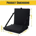 thumbnail image 2 of Stadium Seats for Bleachers with Back Support and Padded Cushion - Lightweight Stadium Cushion - Zip Mesh Storage Pocket - Lightweight Padded Seat for Sports Events - Tailgate Chair with Handle, 2 of 7
