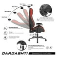 thumbnail image 5 of Atlantic Dardashti Ergonomic Gaming Chair, Commercial Grade, 27.5"L x 27.5"W x 51.5"H, Ruby Red, 5 of 6