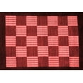 thumbnail image 1 of Ahgly Company Indoor Rectangle Checkered Red Modern Area Rugs, 5' x 8', 1 of 4