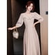 thumbnail image 3 of Ropa de dama de honor de boda, vestido de dama de honor de grupo de Hermanas Simple y atmosférico, temperamento femenino, vestidos de noche delgados, 3 of 5