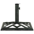 thumbnail image 2 of vidaXL White Round Cast Iron Patio Umbrella Bases, Adjustable Height, 2 of 25
