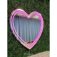 thumbnail image 4 of Heart Neon Mirror - Heart Wall Decor, USB Powered LED Light in Pink, 13"x13" Decorative Wall Mirror. Ideal for Bedroom, Girls Room, Party, Studio, Store Decor. Great Birthday Gifts, 4 of 6