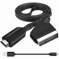 thumbnail image 1 of Convertisseur SCART vers HDMI, Adaptateur SCART vers HDMI Tout-en-un, 1080P, 1 of 5