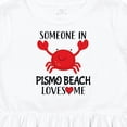 thumbnail image 4 of Inktastic Someone in Pismo Beach Loves Me Girls Toddler Dress, 4 of 5