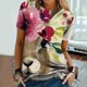 thumbnail image 2 of Tops de moda para mujer, divertidas camisetas informales holgadas con estampado, blusa, camisa estampada Fridja bn1980, 2 of 9