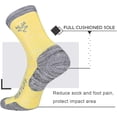 thumbnail image 2 of COOPLUS Womens Hiking Socks Moisture Wicking Cushion Outdoor Performance Trekking Athletic Crew Socks 6 Pairs, 2 of 6