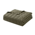 thumbnail image 4 of VCNY Home Circles 3-Piece Olive Geometric Pinsonic Quilt Set, Full/Queen, Adult, Unisex, 4 of 5