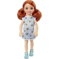 thumbnail image 2 of Barbie Chelsea Doll (Red Hair) Wearing Bumblebee & Flower-Print Dress and Blue Sandals, Toy for Kids Ages 3 Years Old & Up Barbie -, 2 of 6