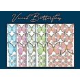 thumbnail image 3 of Crystal Candy Wafer-Paper Veined Butterflies, Green, 3 of 3