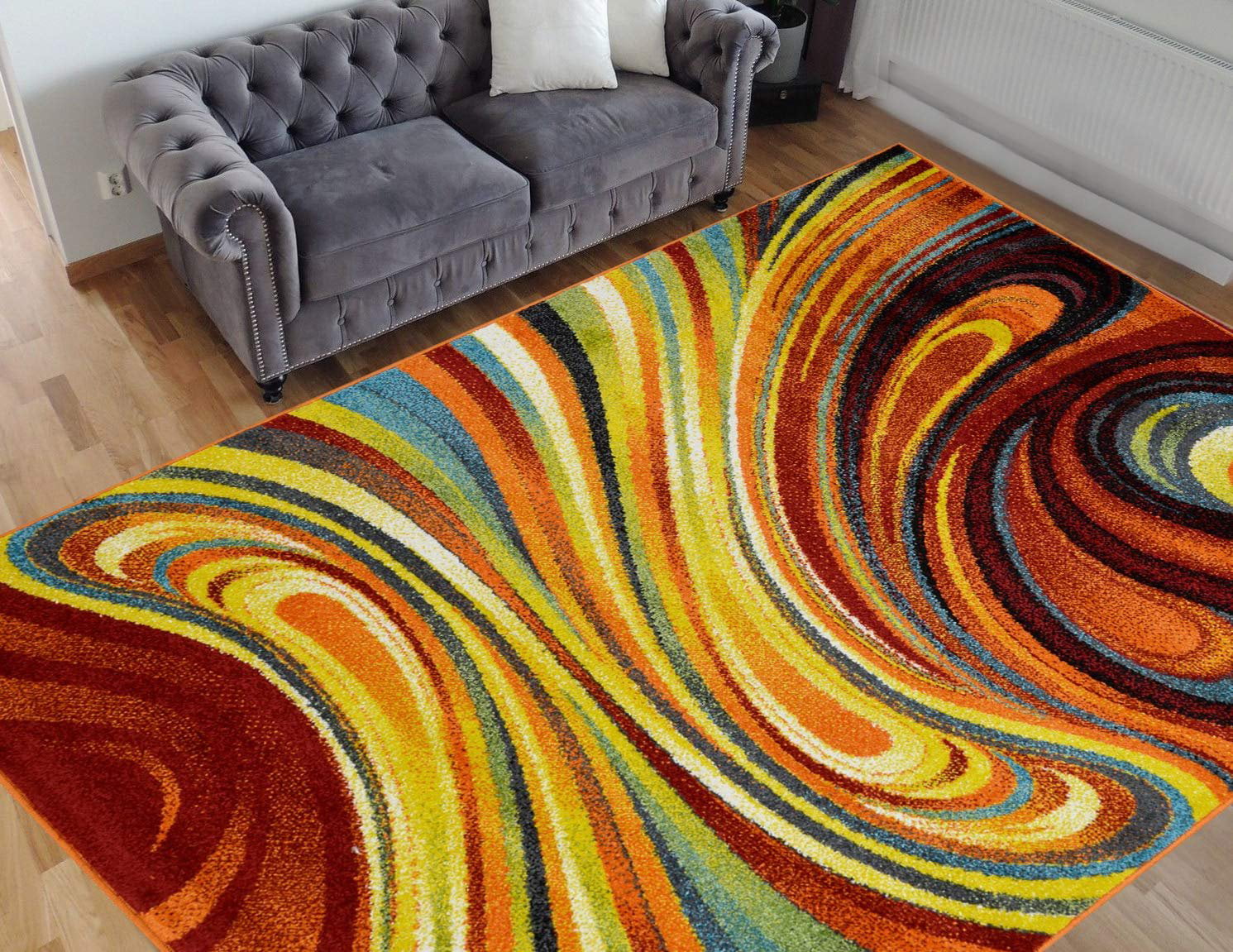 living room rug abstract