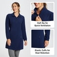 thumbnail image 5 of BALEAF Women's Fleece Dress Sweatshirt Tunic Long Quarter Zip Pullover Polar Winter Dress Cover Ups Pocket Navy Blue XS, 5 of 7