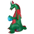 thumbnail image 5 of Northlight 6' Inflatable LED Lighted Dragon with Gift Outdoor Christmas Decoration, 5 of 5