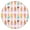 Colorful, variant on Paisley Tablecloth Vintage Retro Floral Pattern Waterproof Round Cover with Elastic Fit and Durable Backing