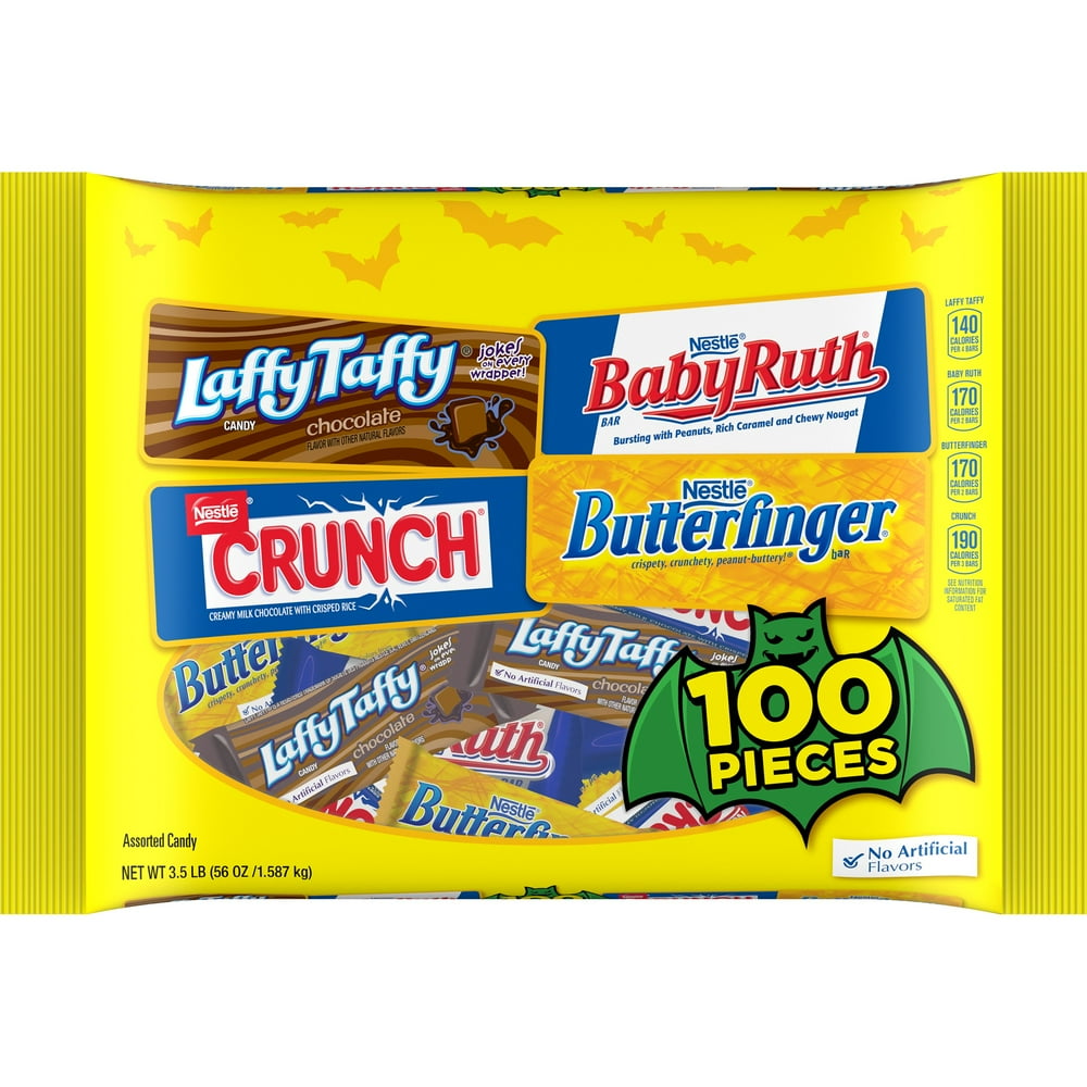 Nestle Assorted Chocolate and Sugar Candy Bars, 100 Ct