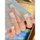 thumbnail image 3 of Set de uñas postizas StareIdolon, ataúd blanco pintado a mano, 3 of 5